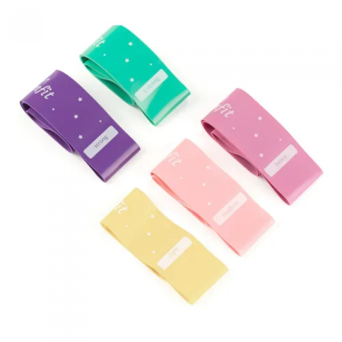 Набір гумок для фітнесу Queenfit 0,5-30кг Q-66435