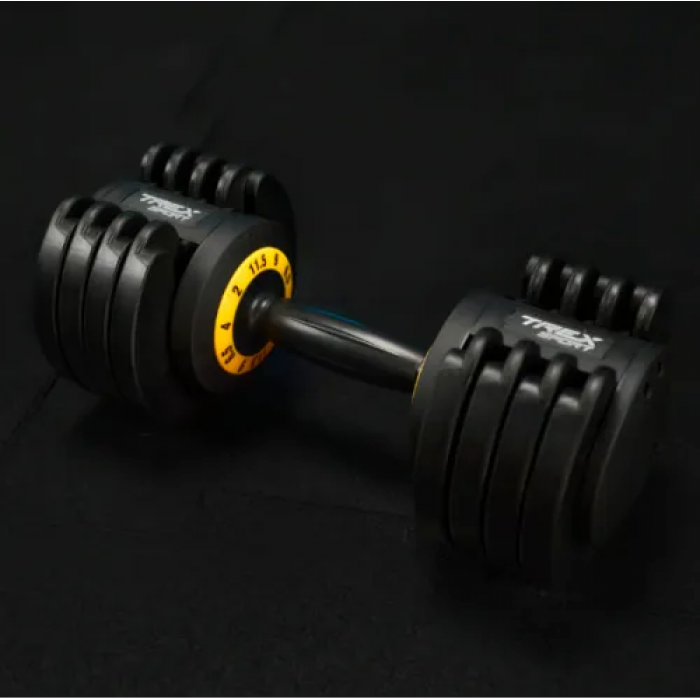 Гантель розбірний регульований Trex Sport 2-11,5кг чорний