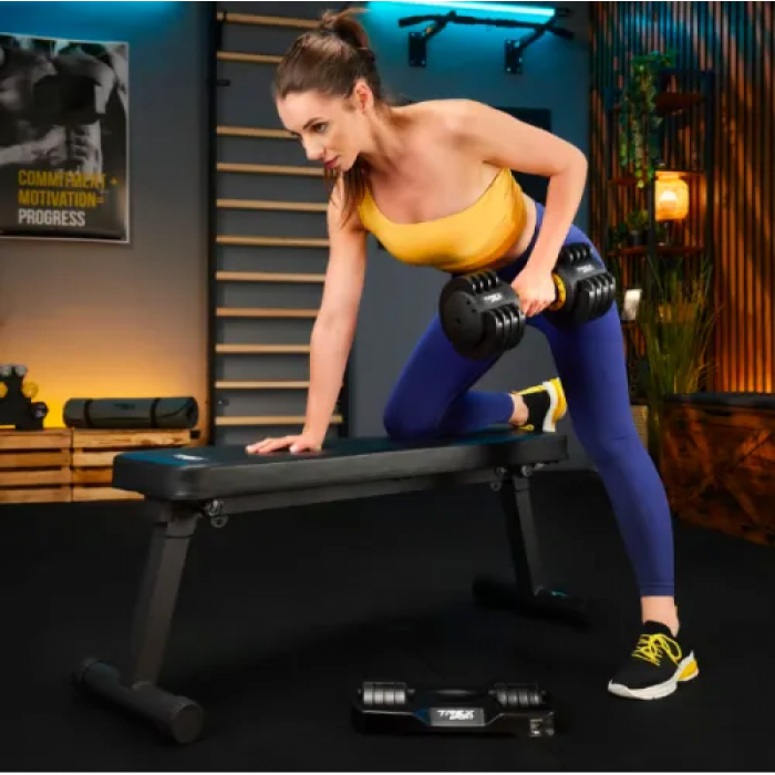 Гантель розбірний регульований Trex Sport 2-11,5кг чорний