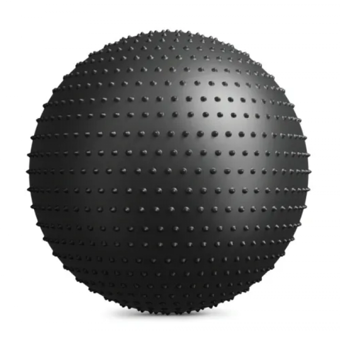 Фітбол масажний Hop-Sport 65см чорний + насос