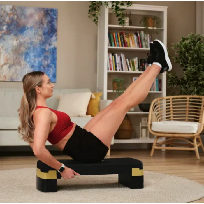 Степ платформа Hop-Sport HS-PP033AS чорно-золотий