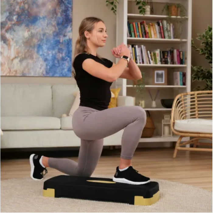 Степ платформа Hop-Sport HS-PP033AS чорно-золотий