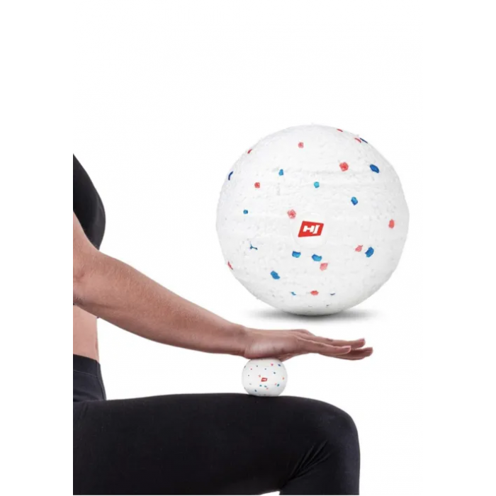 Массажный мяч EPP 80 мм Hop-Sport HS-P080MB белый