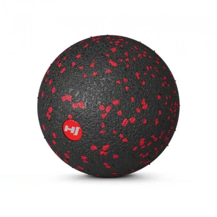Масажний м'яч EPP 80 мм Hop-Sport HS-S008MBR чорно-червоний