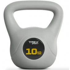 Гиря виниловая 10кг Trex Sport TX-010CKB серый