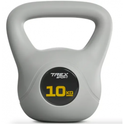 Гиря виниловая 10кг Trex Sport TX-010CKB серый