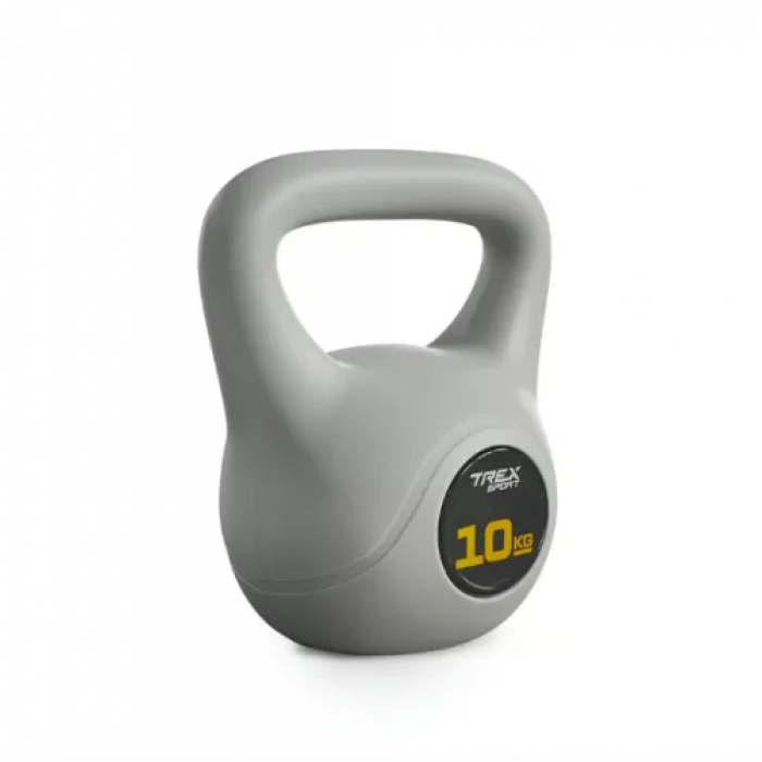 Гиря виниловая 10кг Trex Sport TX-010CKB серый