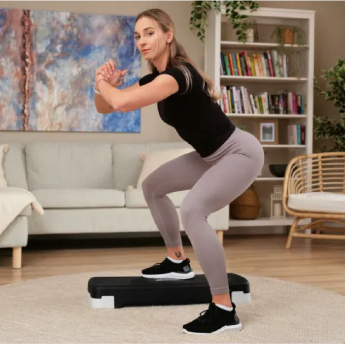 Степ платформа Hop-Sport HS-PP033AS чорно-білий