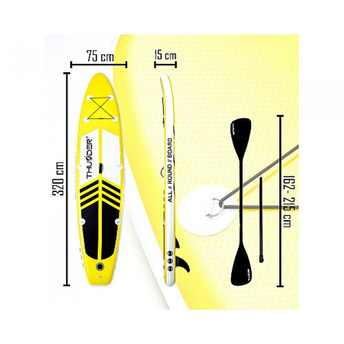 Надувна SUP дошка (Сап борд) THUNDER COAST YELLOW 320