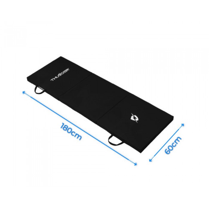 Матрас гимнастический THUNDER MG-01, 180 х 60 х 4 см, черный