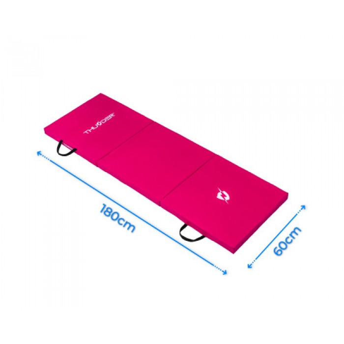 Матрас гимнастический THUNDER MG-02, 180 х 60 х 5 см, розовый
