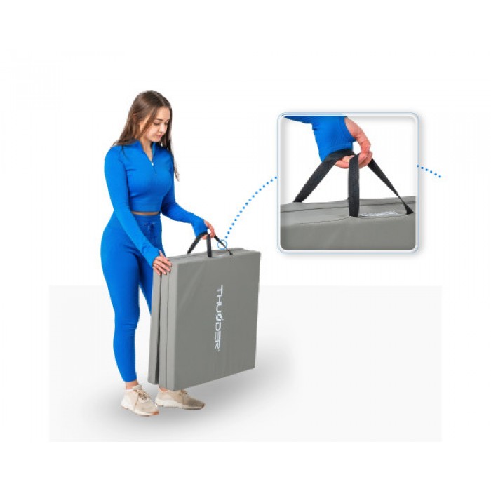 Матрац гімнастичний THUNDER MG-02, 180 х 60 х 5 см, сірий