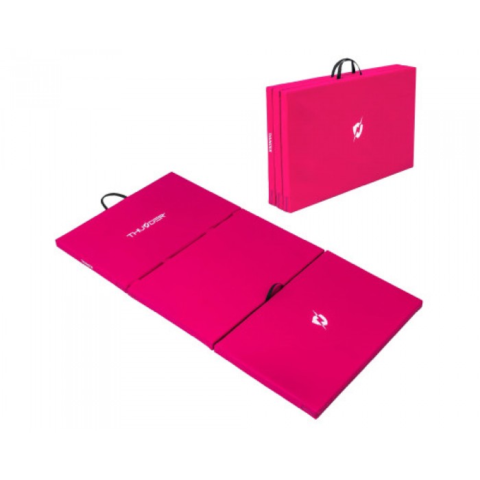 Матрас гимнастический THUNDER MG-03, 197 х 90 х 5 см, розовый