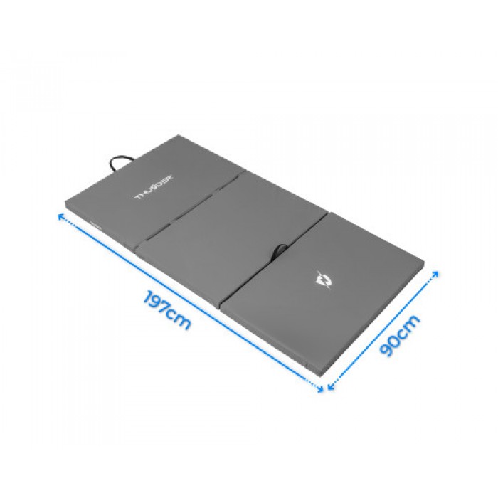 Матрац гімнастичний THUNDER MG-03, 197 х 90 х 5 см, сірий