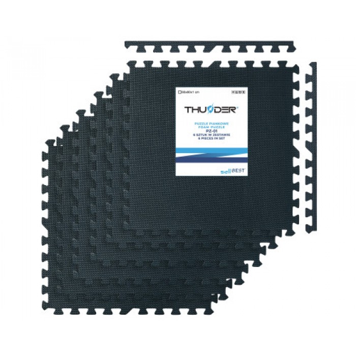 Мат-пазл THUNDER PZ-01 60 х 60 х 1 см чорний 6шт