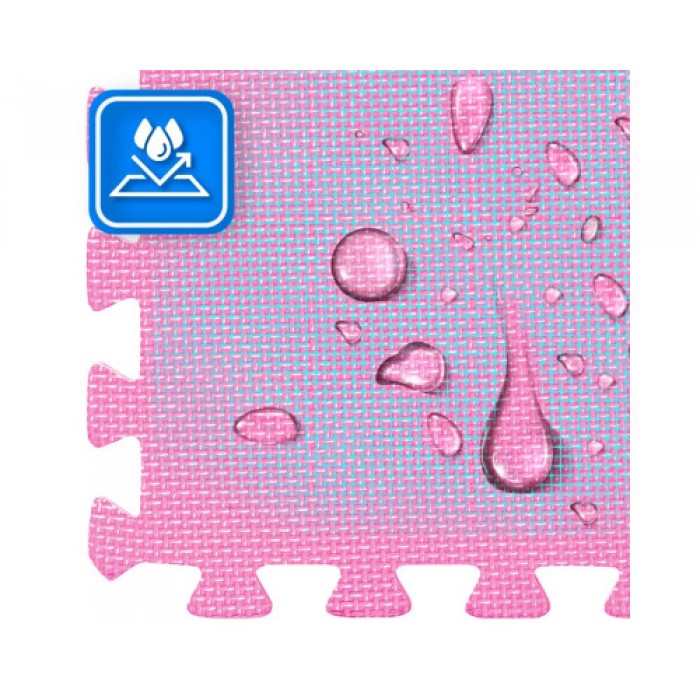 Мат-пазл THUNDER PZ-02 60 х 60 х 1 см рожево-сірий 6шт