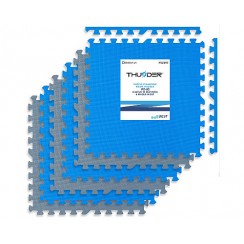 Мат-пазл THUNDER PZ-03 60 х 60 х 1 см 6шт блакитно-сірий