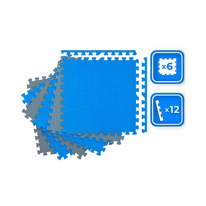 Мат-пазл THUNDER PZ-03 60 х 60 х 1 см 6шт голубовато-серый