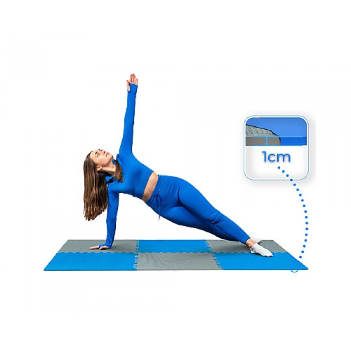 Мат-пазл THUNDER PZ-03 60 х 60 х 1 см 6шт голубовато-серый