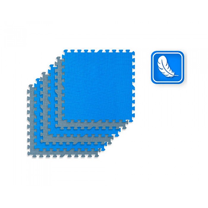 Мат-пазл THUNDER PZ-04 60 х 60 × 2 см 4шт голубовато-серый