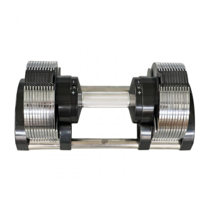 Гантель с регулируемым весом 3-20 кг Generation Fitness GF3-20kg (хром)