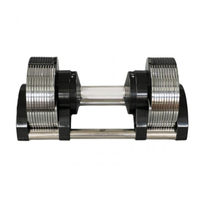 Гантель с регулируемым весом 3-24 кг Generation Fitness GF3-24kg (хром)