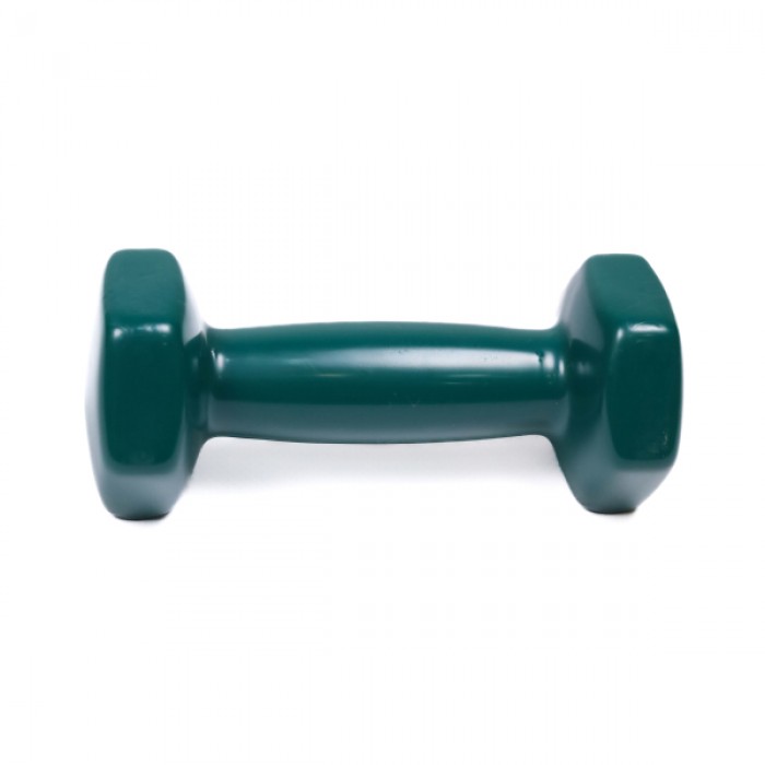 Гантель для фитнеса 1 кг 1шт с виниловым покрытием Generation Fitness FF51D3A-1kg (темно-зеленый)