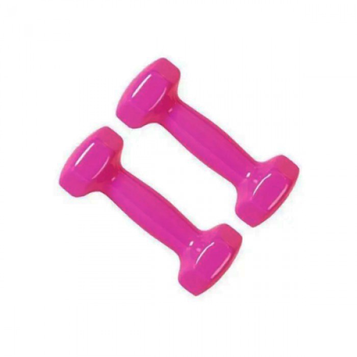 Гантель для фитнеса 2 кг 1шт с виниловым покрытием Generation Fitness FF51D3A-2kg (розовый)