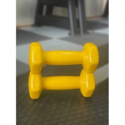 Гантель для фитнеса 1 кг 1шт с неопреновым покрытием Generation Fitness FF51D4A-1kg (желтый)