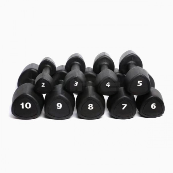 Гантельный ряд 1-10 кг Generation Fitness FF51D6C-1-10kg с уретановым покрытием