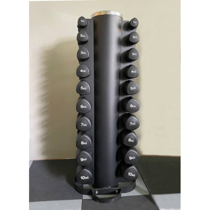 Гантельный ряд 1-10 кг Generation Fitness FF51D6C-1-10kg с уретановым покрытием