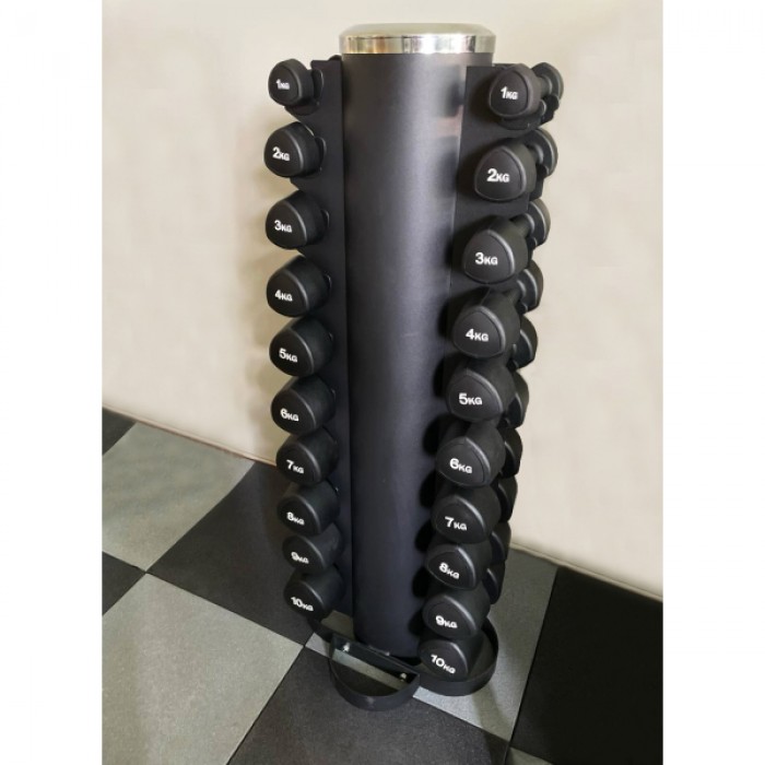 Гантельный ряд 1-10 кг Generation Fitness FF51D6C-1-10kg с уретановым покрытием