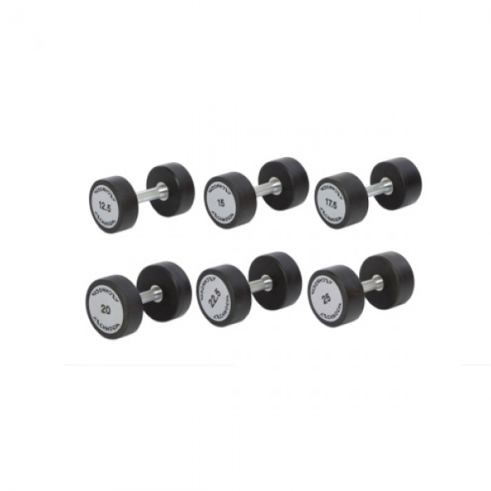 Гантельний ряд Technogym TG-12.5-25 кг 6 пар (заг. вага 225 кг)