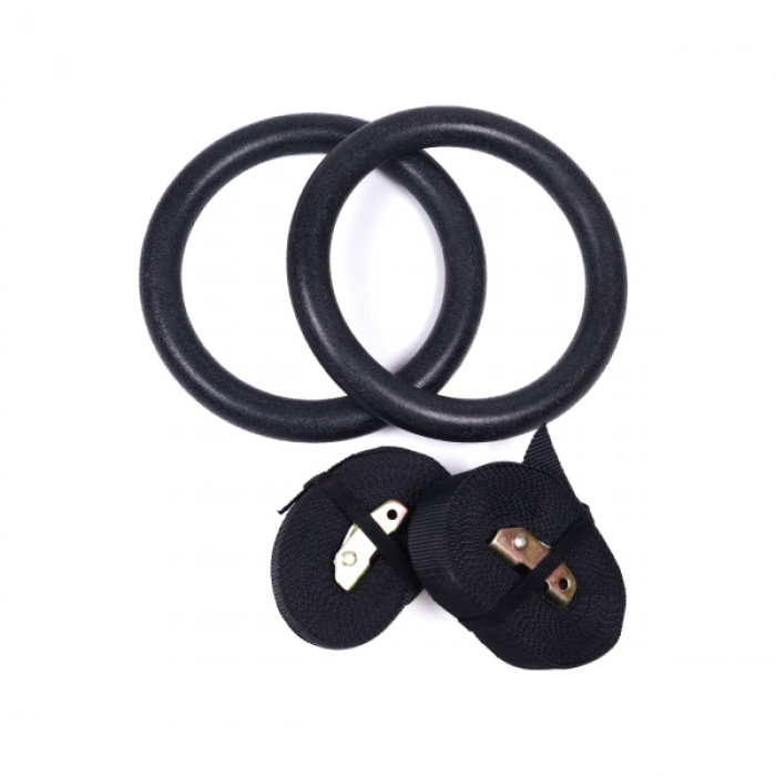 Кільця гімнастичні зі стропами (пластикові) Jaguar ABS Gymnastic