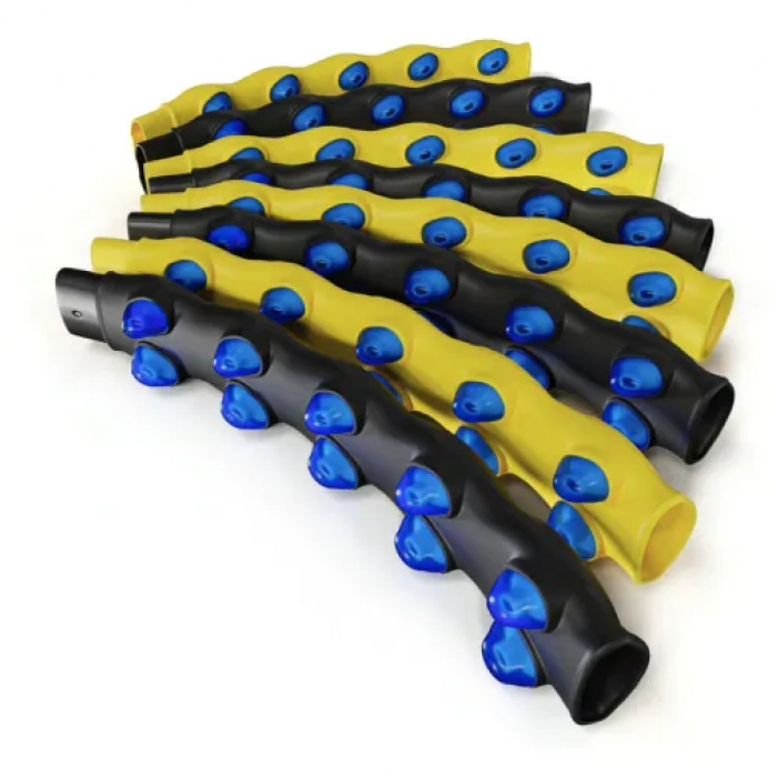 Хулахуп Hop-Sport HS-080HH із масажером 110см чорно-жовтий