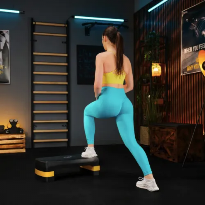 Степ платформа Trex Sport TX-030AS 3 рівня чорно-жовтий