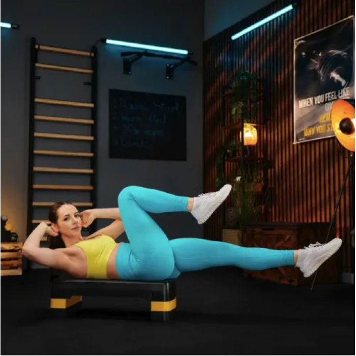 Степ платформа Trex Sport TX-030AS 3 рівня чорно-жовтий