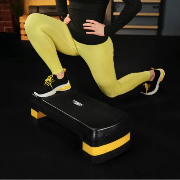 Степ платформа Trex Sport TX-030AS 3 рівня чорно-жовтий