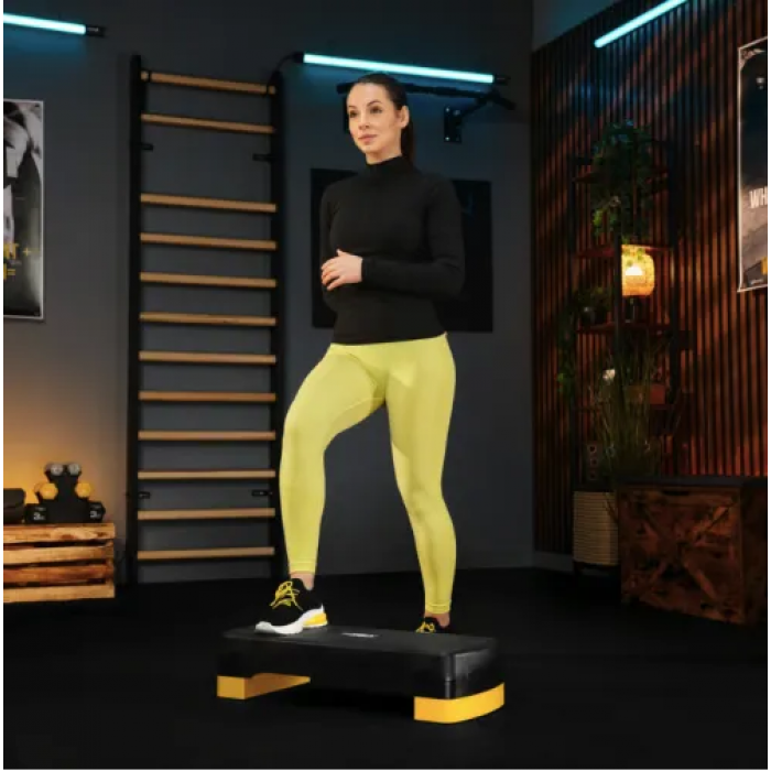 Степ платформа Trex Sport TX-030AS 3 рівня чорно-жовтий