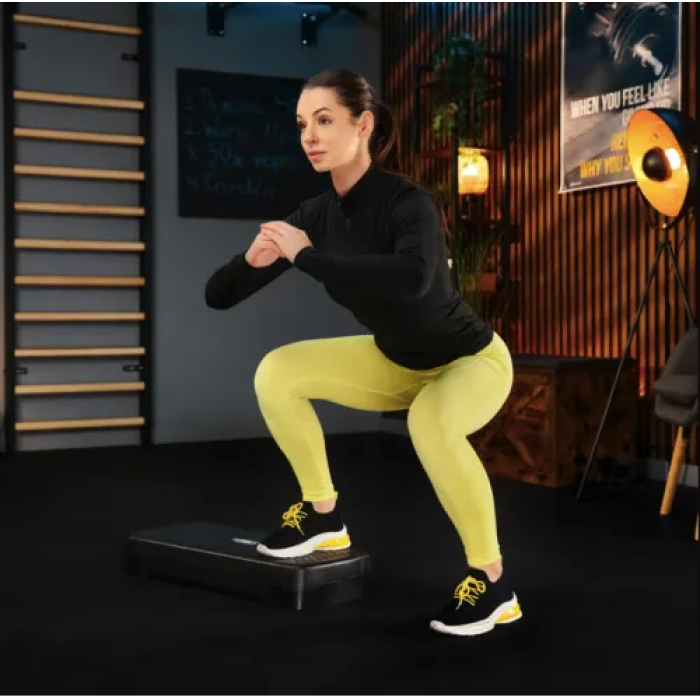 Степ платформа Trex Sport TX-030AS 3 рівня чорно-жовтий