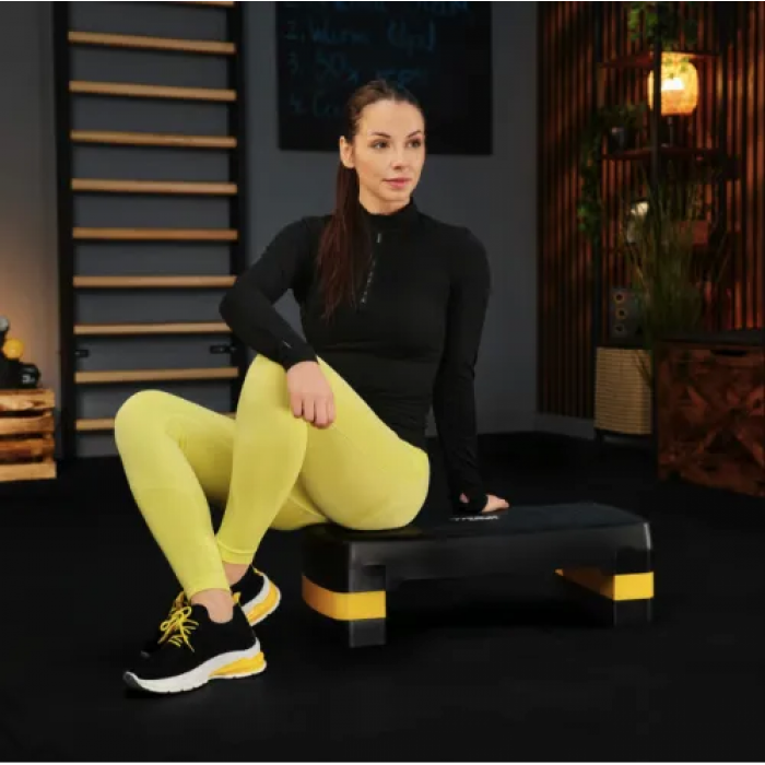 Степ платформа Trex Sport TX-030AS 3 рівня чорно-жовтий