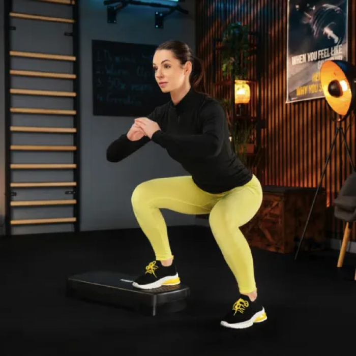 Степ платформа Trex Sport TX-030AS 3 рівня чорно-блакитний