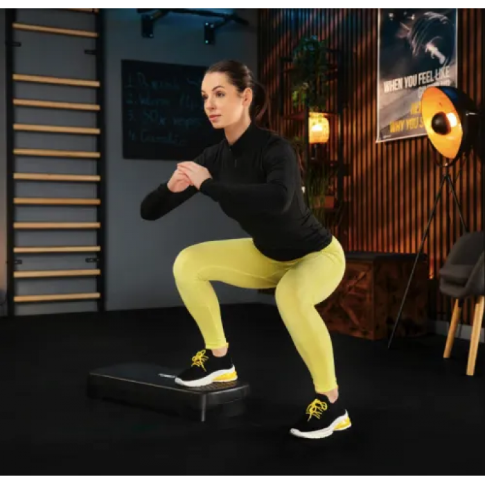 Степ платформа Trex Sport TX-030AS 3 рівня чорно-блакитний