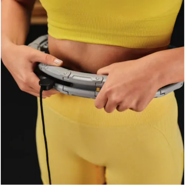 Хулахуп Trex Sport TX-010CHH масажний з обтяжувачем сірий