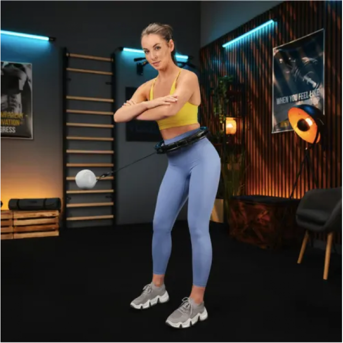 Хулахуп Trex Sport TX-010CHH масажний з обтяжувачем чорний