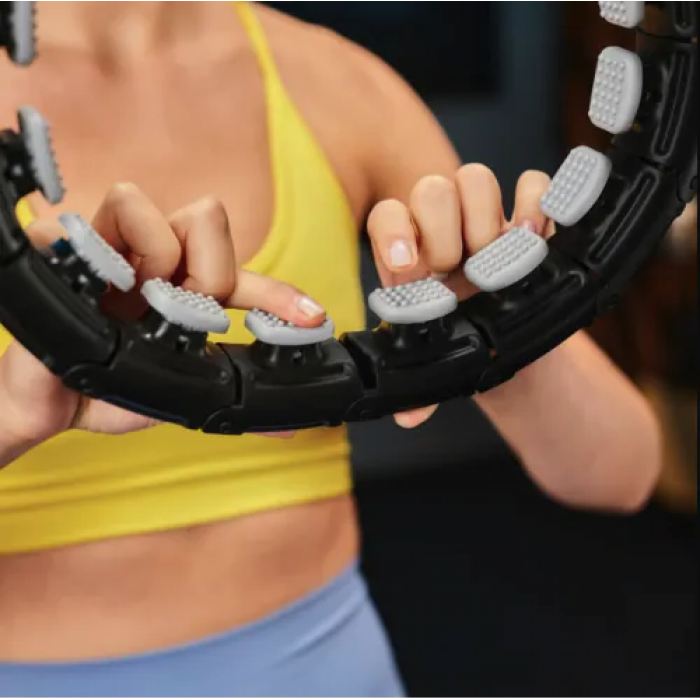 Хулахуп Trex Sport TX-010CHH масажний з обтяжувачем чорний