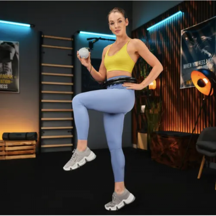 Хулахуп Trex Sport TX-010CHH масажний з обтяжувачем чорний