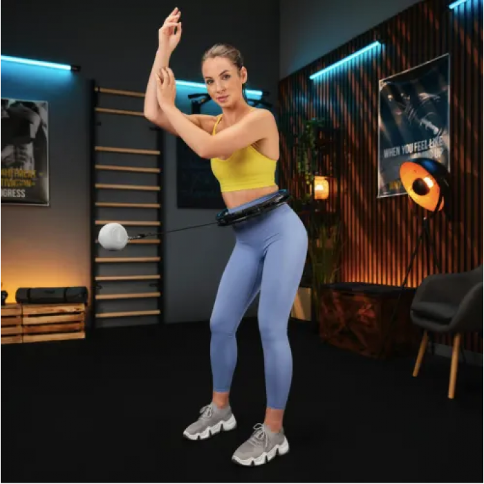 Хулахуп Trex Sport TX-010CHH масажний з обтяжувачем чорний