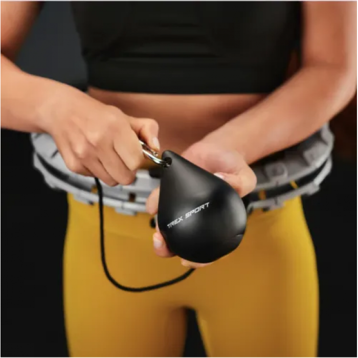 Хулахуп Trex Sport TX-020CHH масажний з обважувачем та лічильником сірий