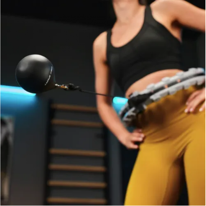 Хулахуп Trex Sport TX-020CHH масажний з обважувачем та лічильником сірий